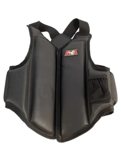 Used Martial Arts Chest Guard Black MD