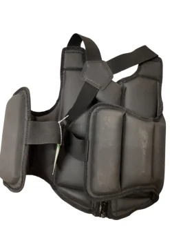 Used Martial Arts Chest Guard Black MD