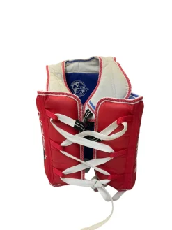 Used Martial Arts Chest Guard Red LG