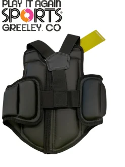 Used Martial Arts Chest Guard Black XS