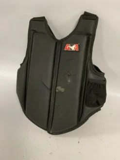 Used Martial Arts Chest Guard Black SM