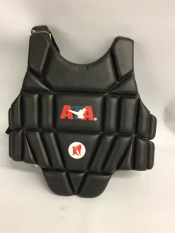 Used Martial Arts Chest Guard Black Youth