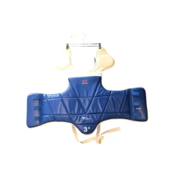 Used Martial Arts Chest Guard Royal Blue MD