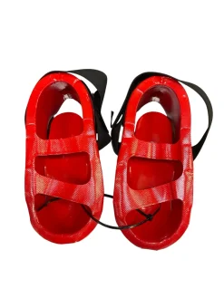 Used Martial Arts Foot Pads Red Senior