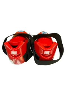 Used Martial Arts Foot Pads Red Senior