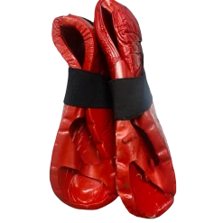 Used Martial Arts Foot Pads Red Junior