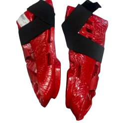 Used Martial Arts Foot Pads Red Junior