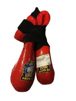 Used Martial Arts Foot Pads Red Junior