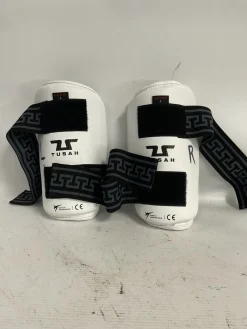 Used Martial Arts Forearm Pads White SM