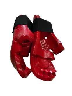 Used Martial Arts Hand Pads Red SM