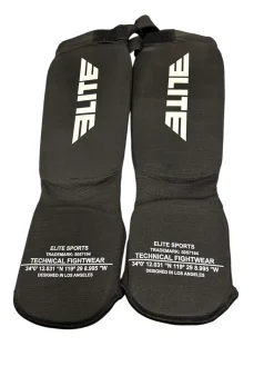Used Martial Arts Shin Pads Black LG