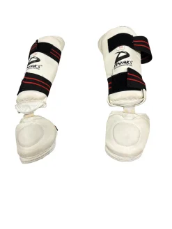 Used Martial Arts Shin Pads White XS
