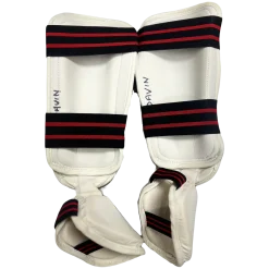 Used Martial Arts Shin Pads White Junior