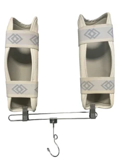 Used Martial Arts Shin Pads White Junior