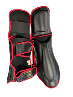 Used Martial Arts Shin Pads Black MD