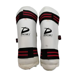 Used Martial Arts Shin Pads White YXL