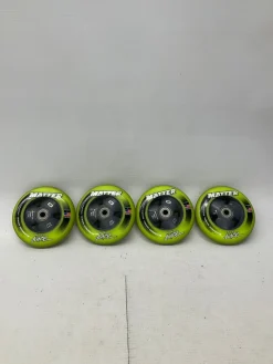 Used MATTER JUICE 4 PACK LIME Inline Wheels 100MM