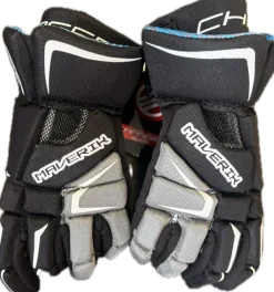 Used Maverik CHARGER Lacrosse Gloves Junior Black 10"