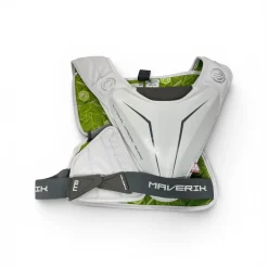 Used Maverik EXTERNAL CARDIAC GUARD Lacrosse Rib Pads White LG