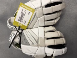 Used Maverik Lacrosse Gloves Womens White MD
