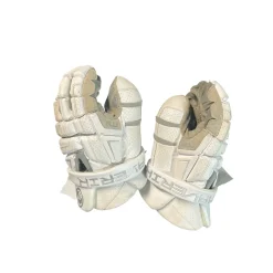 Used Maverik M6 LAX Goalie Gloves M White 13"