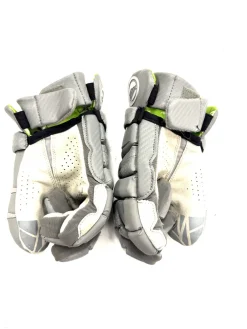 Used Maverik M6 LAX Goalie Gloves M Grey 13