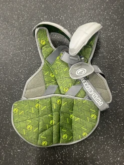 Used Maverik MX CP NOCSAE LAX Goalie Chest M Grey S/M