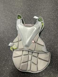 Used Maverik MX CP NOCSAE LAX Goalie Chest M Grey S/M
