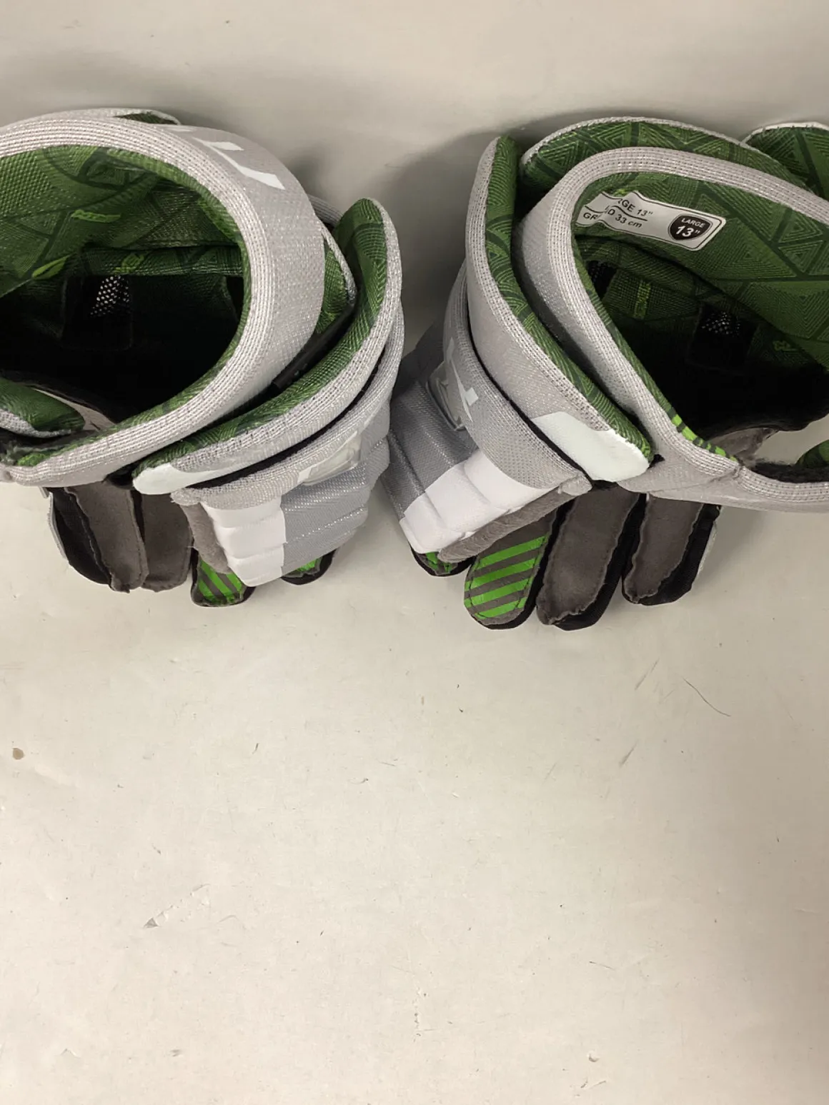 Used Maverik MX Lacrosse Gloves Mens Grey 13"