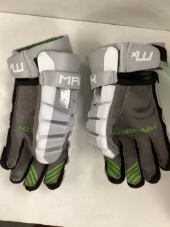Used Maverik MX Lacrosse Gloves Mens Grey 13"