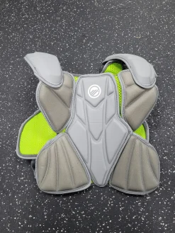 Used Maverik MX Lacrosse Shoulder Pads Grey MD