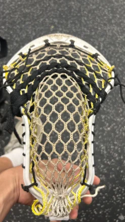 Used Maverik OPTIK 3 STRUNG Mens Lacrosse Head White