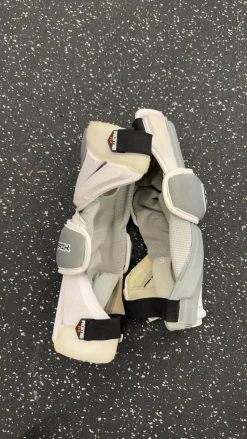 Used Maverik ROME RX3 ARM PADS Lacrosse Arm Pads/Guards White LG