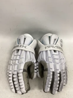 Used Maverik SHIFT GLOVE Lacrosse Gloves Mens White 13
