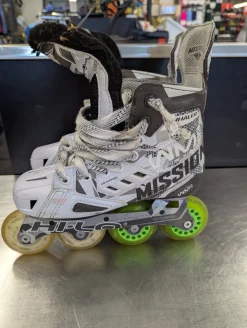 Used Mission INHALER WM 03 Senior Roller Quad Skates White Senior 4