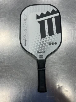 Used MONARCH DRAGON SLAYER Pickleball Racquet White