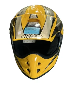 Used M2R Adult Helmet Yellow LG