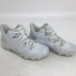 Used New Balance FREEZE LX V3 JR 2 LACROSSE CLEATS LAX Cleats Boys White Junior 02