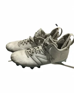 Used New Balance LAX Cleats Mens White Senior 12