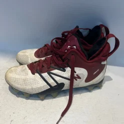 Used New Balance LAX Cleats Mens Maroon Senior 7