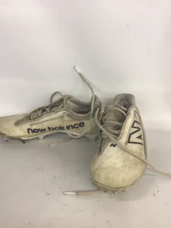 Used New Balance LAX Cleats Womens White Senior 8