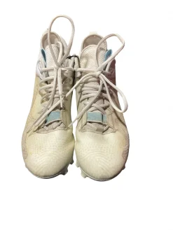 Used New Balance LAX Cleats Mens White Senior 8