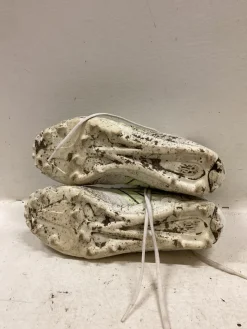 Used New Balance LAX Cleats Mens White And Optic Yellow Senior 10