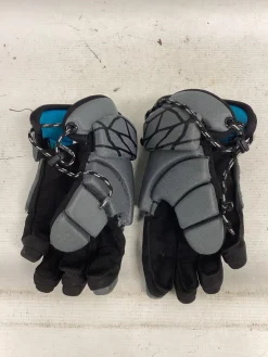 Used Nike VAPOR LT Lacrosse Gloves Junior Grey MD