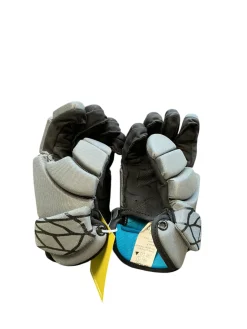 Used Nike VAPOR LT Lacrosse Gloves Junior Grey MD