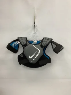 Used Nike VAPOR LT Lacrosse Shoulder Pads Grey SM