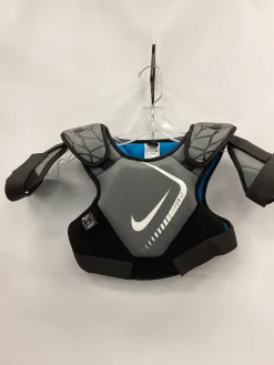 Used Nike VAPOR LT Lacrosse Shoulder Pads Grey MD