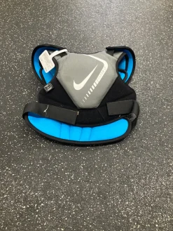 Used Nike VAPOR LT NOCSAE Lacrosse Shoulder Pads Grey MD