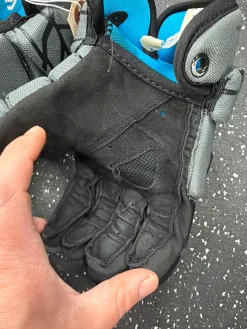 Used Nike VAPOR LT YOUTH Lacrosse Gloves Junior Grey MD