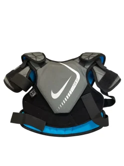 Used Nike VAPOR SHOULDER PADS Lacrosse Shoulder Pads Grey MD